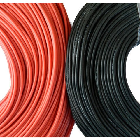 Alambre con aislamiento de silicona 16AWG, 1,27 мм², 1 m, rojo, UL3135 Vista previa  1