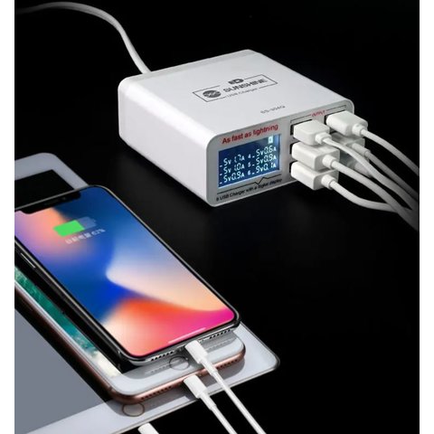 Mains Charger Sunshine SS-304Q, (40 W, Quick Charge, Fast Charge, 6 outputs) Preview 1