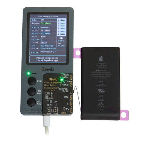 Battery compatible with iPhone 12, iPhone 12 Pro, (Li-ion, 3.83 V , 3310 mAh, High Capacity, (A2479), original IC) Preview 1