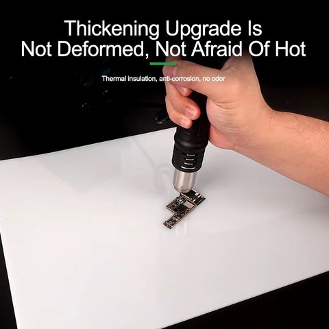 Alfombrilla aislante RELIFE RL-170A, de silicona, 230 mm, 180 mm, 500 °C Vista previa  1