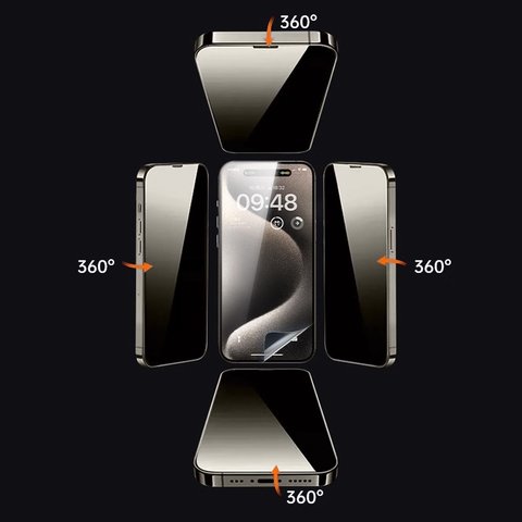 Película de hidrogel Sunshine SS-075FS, Anti-Peeping, 180 mm, 120 mm, 25 uds., 360° Vista previa  4