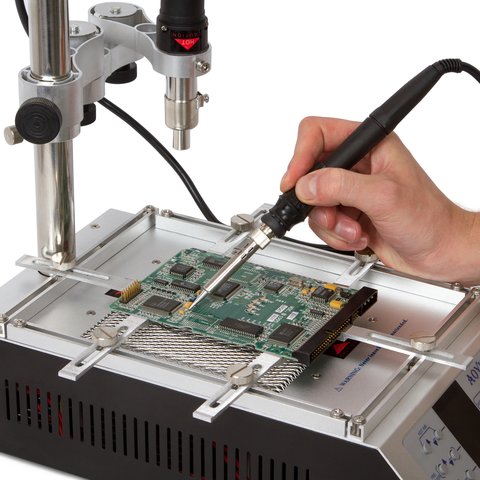 Термоповітряний ремонтний комплекс з ІЧ переднагрівачем AOYUE Int866 Прев'ю 4