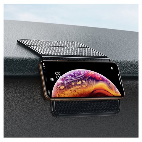 Антискользящий коврик Baseus Folding Bracket Antiskid Pad, черный, 205 мм, 122 мм, #SUWNT-01 Превью 2