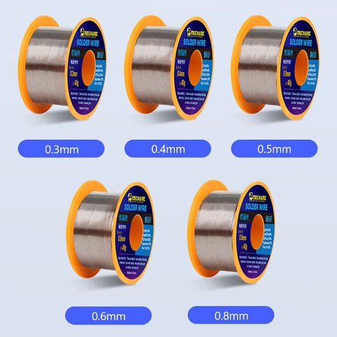 Припій Mechanic M60, Sn 60% , Pb 40%, флюс 1-3%, 0,4 мм, 40 г Прев'ю 1