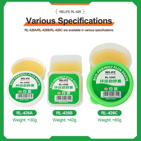 Флюс-паста RELIFE RL-426A, екологічно чистий, 30 г Прев'ю 1