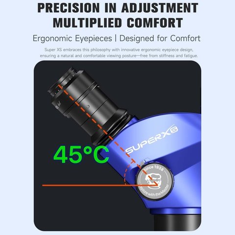 Мікроскоп Mechanic Super XS-DVS-1, тринокулярний, 6,7X-45X Прев'ю 6